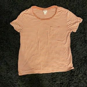 Orange and White stripes, loose material 95% rayon